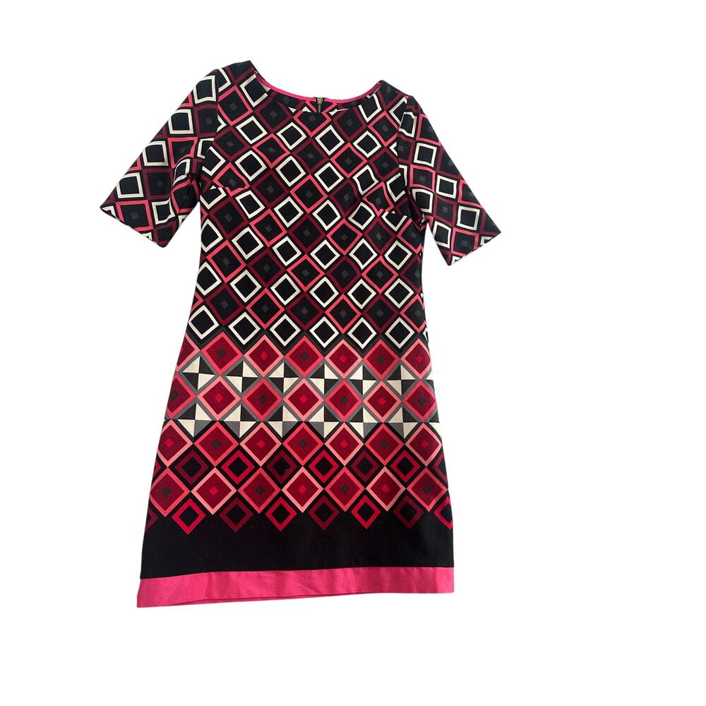 Eliza J Geometric Print Stretch Sheath Dress – Size 4